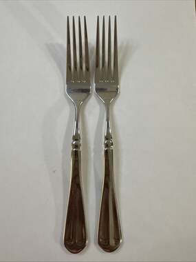 2 Mikasa Dinner Forks - French Countryside - 18/10 Stainless Steel Flatware
